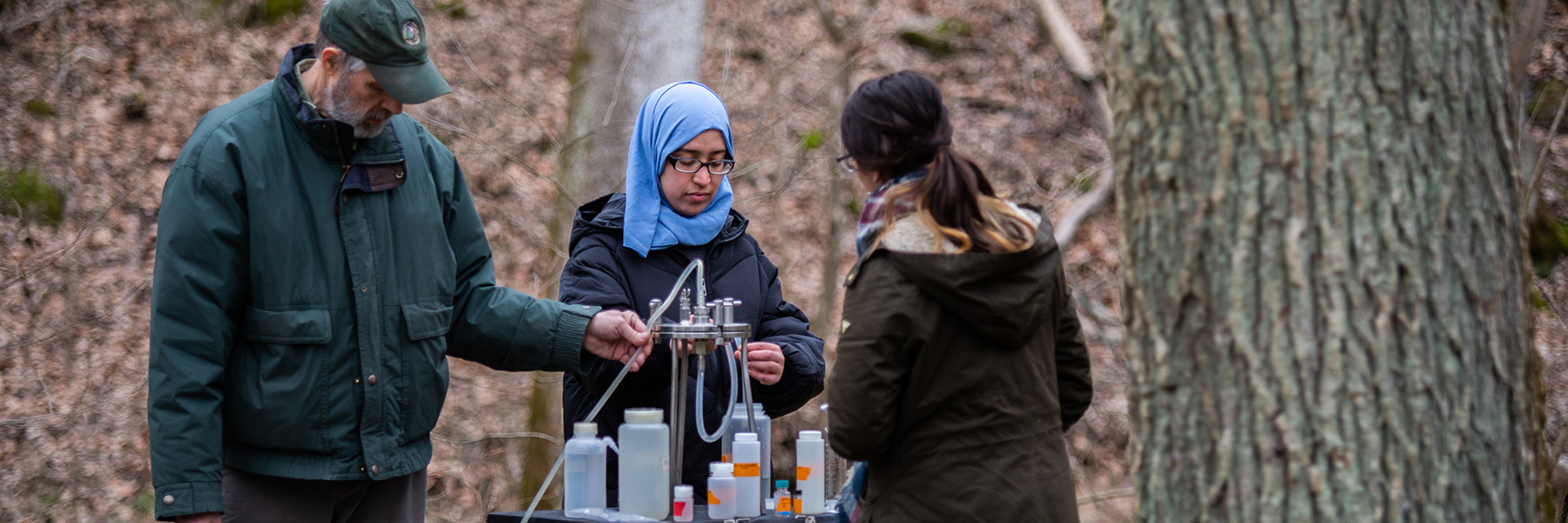 IU students and faculty work together to test water in Orange County, Indiana.